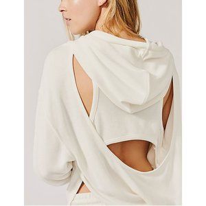 NWOT FP Movement Back Into It Hoodie / White.tried on didn’t fit… worn lightly